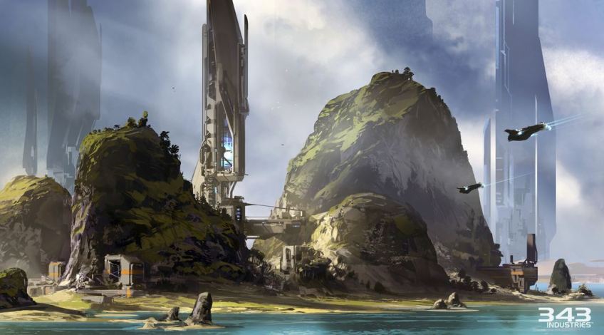 Halo 5: Guardians Raid oo Apex 7 Concept Art
